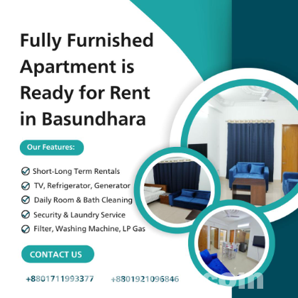 1 Room Furnished Studio Apartment RENT in Bashundhara R/A